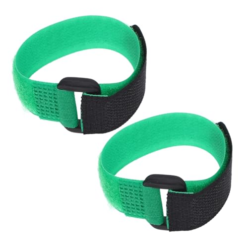HEMOTON 2 Stück Anti-Verhaken-Hahnhalsband Ersatz Kragen Nackenbänder wiederverwendbares Krähenhalsband Geflügel für Flexible Hahnenhalsgurte Hühnerhalsband Anti-Crowing-Bänder Nylon Green von HEMOTON