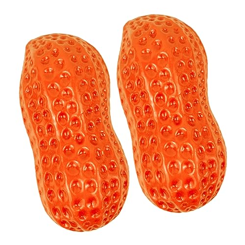 HEMOTON 2 Stück Erdnussspielzeug interaktives knete chew Toy beissen für Haustiere spielzeuge Hundespielzeug interaktiv Beißspielzeug für kleine Hunde rot von HEMOTON