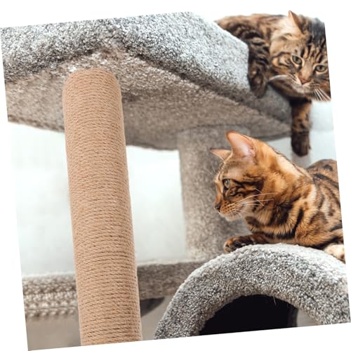 HEMOTON 2 Stück Ersatz Katzenkratzsäule Robustes Juteseil Kratzfest Stabiler Katzenkratzbaum Zubehör für Kletterrahmen und Kratzposten für Wohnungskatzen und DIY Katzenmöbel HEMOTON 2 Stück Ersatz Katzenkratzsäule Robustes Juteseil Kratzfest Stabiler Katzenkratzbaum Zubehör für Kletterrahmen und Kratzposten für Wohnungskatzen und DIY Katzenmöbel von HEMOTON