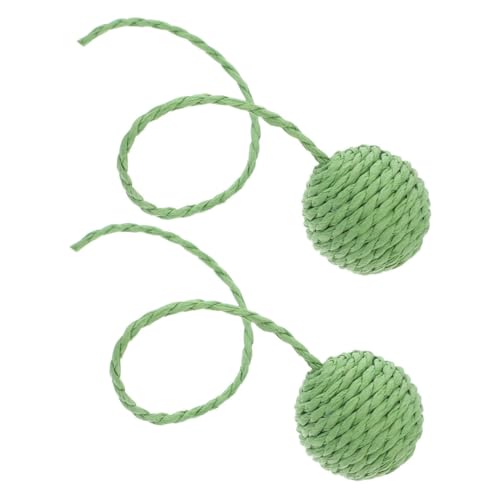 HEMOTON 2 Stück Ersatzball für Katzenklettergerüst Katzenkratzerpfosten Katzenspielzeug Katzen zubehör Katzen Set für Katzenbälle Kätzchen Papier Green von HEMOTON