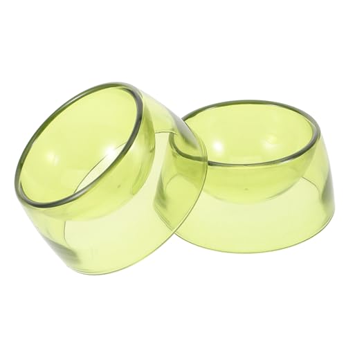 HEMOTON 2 Stück Futternapf Für Hamster Guinea Hamsterschale Hamsterfutter Chinchilla-schüssel Futternapf Für Kleintiere Futterspender Für Ratten Rattenfutter Wasserschale P.s Light Green von HEMOTON