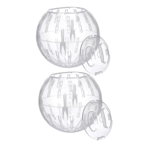 HEMOTON 2 Stück Hamster- Hamster Hamster zubehör Hamster Ball Tier Hamster Fitnessrad Rattenspielzeug Hamster Laufrad Mausrad Plastik Transparent HEMOTON 2 Stück Hamster- Hamster Hamster zubehör Hamster Ball Tier Hamster Fitnessrad Rattenspielzeug Hamster Laufrad Mausrad Plastik Transparent von HEMOTON