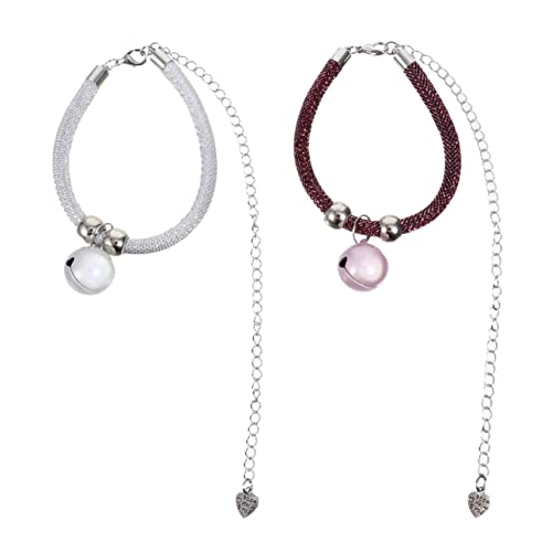 HEMOTON 2 Stück Haustier Glockenhalsband Welpen Und Katzenhalsband Mit Glöckchen Bling Bling Katzenhalsband Katzengeburtstagsgeschenk Bellen Hunderassen Strass Halskette HEMOTON 2 Stück Haustier Glockenhalsband Welpen Und Katzenhalsband Mit Glöckchen Bling Bling Katzenhalsband Katzengeburtstagsgeschenk Bellen Hunderassen Strass Halskette von HEMOTON