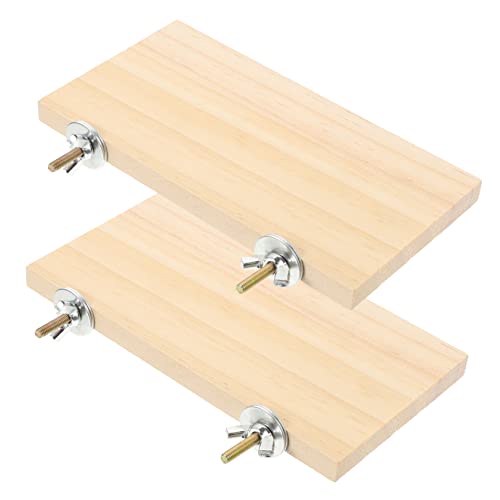 HEMOTON 2 Stück Haustier Plattform Zubehör Vogelkäfig Plattformen Papageien Log Pier Station Board Nymphensittich Sitzstangenständer Papageien Vogel Sitzstange Papageien Sitzstange Sand HEMOTON 2 Stück Haustier Plattform Zubehör Vogelkäfig Plattformen Papageien Log Pier Station Board Nymphensittich Sitzstangenständer Papageien Vogel Sitzstange Papageien Sitzstange Sand von HEMOTON