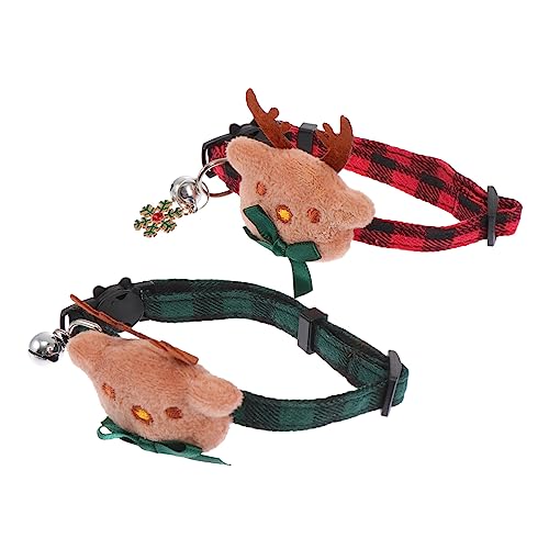 HEMOTON 2 Stück Haustierhalsband Für Katzen Süßes Feiertags Kätzchen Weihnachtshalsband Für Welpen Anhänger Schleifenhalsbänder Schnellverschluss Weihnachtshalsband Für Hunde HEMOTON 2 Stück Haustierhalsband Für Katzen Süßes Feiertags Kätzchen Weihnachtshalsband Für Welpen Anhänger Schleifenhalsbänder Schnellverschluss Weihnachtshalsband Für Hunde von HEMOTON