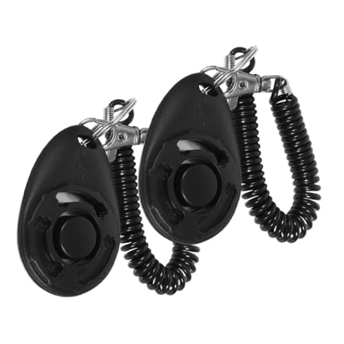 HEMOTON 2 Stück Hundetraining Clicker mit Handgelenkband Tragbarer Clicker für Hundeerziehung Lauter für Hunderassen und Altersgruppen Einfach zu Transportieren HEMOTON 2 Stück Hundetraining Clicker mit Handgelenkband Tragbarer Clicker für Hundeerziehung Lauter für Hunderassen und Altersgruppen Einfach zu Transportieren von HEMOTON