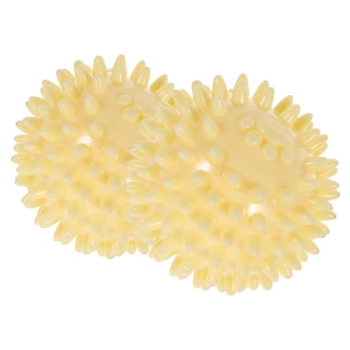 HEMOTON 2 Stück Interaktiver Kauspielzeug Ball für Hunde Molar Ball aus TPR für Zahnreinigung und Spielspaß für Kleine und Mittelgroße Hunde Fördert Bewegung und Verhindert von HEMOTON
