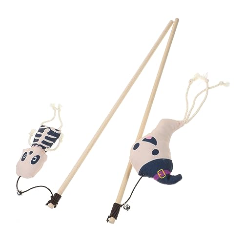 HEMOTON 2 Stück Katzenangel Zum Necken Von Katzen Interaktives Katzenspielzeug Für Halloween Katzenspielzeug Für Haustiere Halloween Zauberstab Für Drinnen Katzenzubehör Kätzchen HEMOTON 2 Stück Katzenangel Zum Necken Von Katzen Interaktives Katzenspielzeug Für Halloween Katzenspielzeug Für Haustiere Halloween Zauberstab Für Drinnen Katzenzubehör Kätzchen von HEMOTON