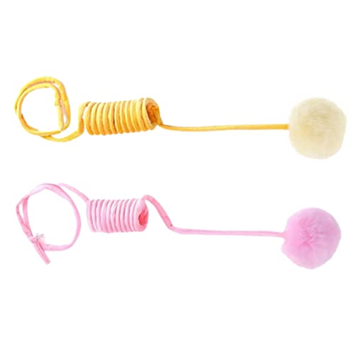 HEMOTON 2 Stück Katzenspielzeug Für Haustiere Innenkatzen Ball Drinnen Kätzchen Kätzchen Frühlingsspielzeug Bunt Federnd Für Katzen Bälle Für Katzen Plüsch HEMOTON 2 Stück Katzenspielzeug Für Haustiere Innenkatzen Ball Drinnen Kätzchen Kätzchen Frühlingsspielzeug Bunt Federnd Für Katzen Bälle Für Katzen Plüsch von HEMOTON
