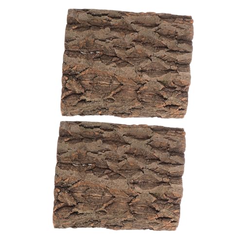 HEMOTON 2 Stück Kork Terrarium Hintergrund Baumrinden Matte für Reptilien Kletterwand Habitat Dekoration für Gecko Chamäleon Schildkröte Aquarium Terrarium Wandgestaltung HEMOTON 2 Stück Kork Terrarium Hintergrund Baumrinden Matte für Reptilien Kletterwand Habitat Dekoration für Gecko Chamäleon Schildkröte Aquarium Terrarium Wandgestaltung von HEMOTON
