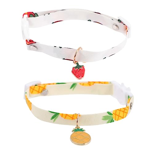 HEMOTON 2 Stück Kragenzubehör Glocke Züchten Katzenhalsbänder Kätzchenkragen Haustierhalsband Für Katzen Weicher Hundehalsband Netter Verstellbarer Kragen Kätzchen-Kragen Polyester HEMOTON 2 Stück Kragenzubehör Glocke Züchten Katzenhalsbänder Kätzchenkragen Haustierhalsband Für Katzen Weicher Hundehalsband Netter Verstellbarer Kragen Kätzchen-Kragen Polyester von HEMOTON