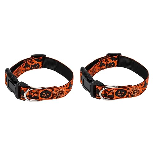 HEMOTON 2 Stück Kürbiskehutkette drucken Muster Name Haustier Hundekragen klein Hundehalsbänder Fallen individuelles Hundehalsband Halloween-Hundehalsband Halloween-Halsband für Hunde HEMOTON 2 Stück Kürbiskehutkette drucken Muster Name Haustier Hundekragen klein Hundehalsbänder Fallen individuelles Hundehalsband Halloween-Hundehalsband Halloween-Halsband für Hunde von HEMOTON