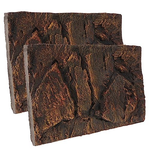 HEMOTON 2 Stück PU Aquarium Hintergrundplatten Reptilienbark Dekorative Terrarien Rückwand Natürlicher Look Hochsimuliert Pflegeleicht Geeignet für Schildkröten Fisch und Reptilienbecken HEMOTON 2 Stück PU Aquarium Hintergrundplatten Reptilienbark Dekorative Terrarien Rückwand Natürlicher Look Hochsimuliert Pflegeleicht Geeignet für Schildkröten Fisch und Reptilienbecken von HEMOTON