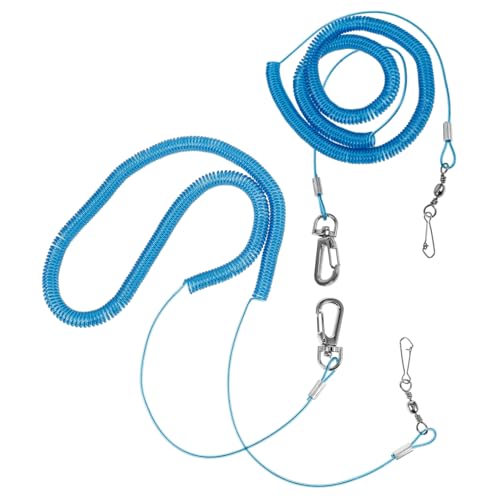 HEMOTON 2 Stück Papageien-trainingsseil Vogelpapagei Fliegendes Seil Vogelgeschirr Zubehör Für Vogelfliegenzüge Vogel Fliegende Leine Vogelseil Papageienleine Für Haustiere Blue Plastik von HEMOTON