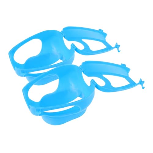 HEMOTON 2 Stück Pigeon Fixierhalter Praktische Fütterungsstation für Tauben für Injektionen und Medikamente und Sicher Elegantem Blau von HEMOTON