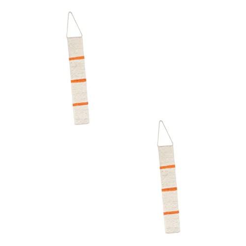 HEMOTON 2 Stück Sisal Katzenkratzmatte Aufhängen Robuste Kratzmatte Natürliche Sisalfasern Eck Kratzbrett für Katzen Schützt Möbel und Sofa Spielerisches Katzenkratzen Zufällige Farbe von HEMOTON