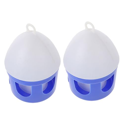 HEMOTON 2 Stück Taubenkessel Wachtel Zubehör Wasserzufuhr Vogelhäuschen für den Haushalt Vogel Fütterer Pet Bird Water Feeder Wasserspender zum Aufhängen für Wildvögel PVC von HEMOTON