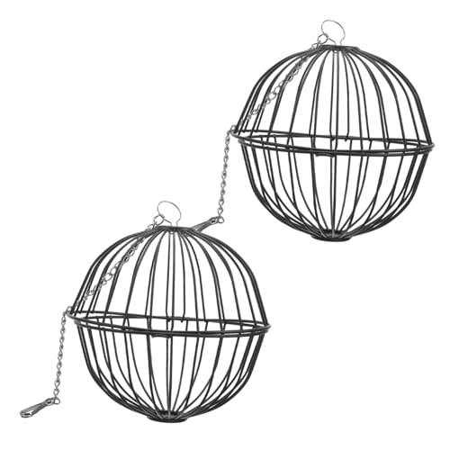 HEMOTON 2 Stück Teiliges Futterball Rack für Kleintiere Hängender Heufutterspender für Meerschweinchen Hamster und Graslagerungsspielzeug für Haustiere HEMOTON 2 Stück Teiliges Futterball Rack für Kleintiere Hängender Heufutterspender für Meerschweinchen Hamster und Graslagerungsspielzeug für Haustiere von HEMOTON