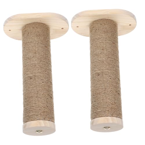 HEMOTON 2 Stück Teiliges Holz Katzenmöbel Wandmontierte Klettertreppe für Katzen und Langlebig für Innenräume Kletter und Spielmöglichkeiten für Katzen Platzsparende Katzenleiter für von HEMOTON