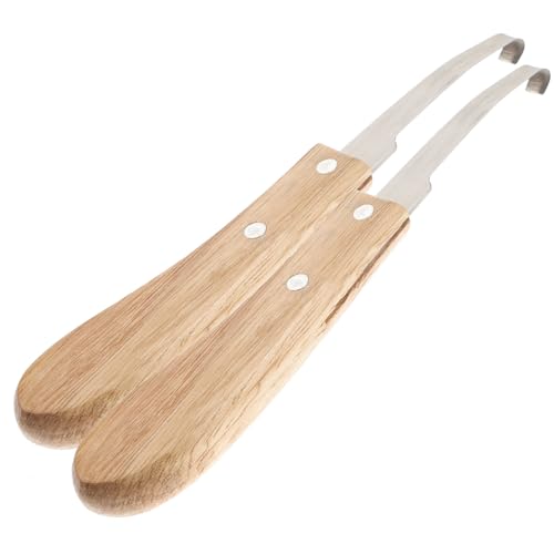 HEMOTON 2 Stück Teiliges Hufmesser aus Edelstahl Leichter Tragbarer Rinder und Pferde Huftrimmer mit Ergonomischem Griff Professionelles Klauen Schneidewerkzeug für Viehpflege HEMOTON 2 Stück Teiliges Hufmesser aus Edelstahl Leichter Tragbarer Rinder und Pferde Huftrimmer mit Ergonomischem Griff Professionelles Klauen Schneidewerkzeug für Viehpflege von HEMOTON