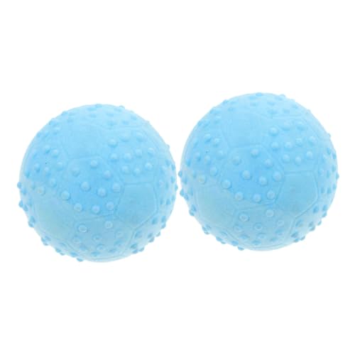 HEMOTON 2 Stück Teiliges Hundespielzeug Ball Interaktiver Kauspielzeug Ball aus Elastischem für Welpen und Große Hunde Fördert Zahnpflege und Bewegung von HEMOTON