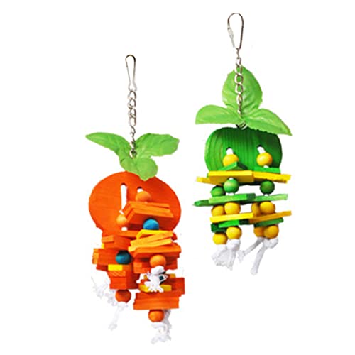 HEMOTON 2 Stück Teiliges Papageien Kauspielzeug aus Sicherem Holz Hängendes Trainingsspielzeug mit Apfel und Orangen Design Fördert Beschäftigung und Krallenpflege für Kleine Vögel Wie HEMOTON 2 Stück Teiliges Papageien Kauspielzeug aus Sicherem Holz Hängendes Trainingsspielzeug mit Apfel und Orangen Design Fördert Beschäftigung und Krallenpflege für Kleine Vögel Wie von HEMOTON