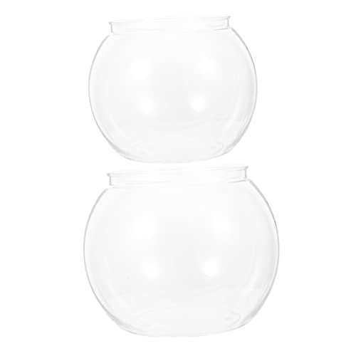 HEMOTON 2 Stück Transparentes Tisch Aquarium Plastik Fischglas für Stilvolle Büro Dekoration für Goldfische und Kleine Aquarien Tiere Design für Wohnräume HEMOTON 2 Stück Transparentes Tisch Aquarium Plastik Fischglas für Stilvolle Büro Dekoration für Goldfische und Kleine Aquarien Tiere Design für Wohnräume von HEMOTON