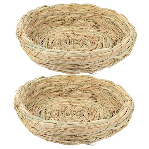 HEMOTON 2 Stück Vogel Nest Nest Bowl Stroh gewebte Vogelnester Hamster Material Käfig vogelhaus handgefertigtes gewebter Vogelnest Nistbett für Kleintiere Vogelschlafnest Vogelbrutnest HEMOTON 2 Stück Vogel Nest Nest Bowl Stroh gewebte Vogelnester Hamster Material Käfig vogelhaus handgefertigtes gewebter Vogelnest Nistbett für Kleintiere Vogelschlafnest Vogelbrutnest von HEMOTON