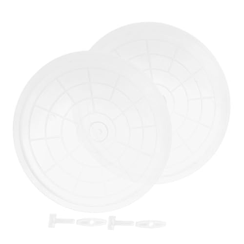 HEMOTON 2 Stück Vogelkäfig-tablett: Streuhalter Aus Kunststoff Für Kleintiere, Käfig-tablett, Ersatz, Transparent, Für Sittiche, Wellensittiche Und Kleine Vögel, Haustierkothalter von HEMOTON