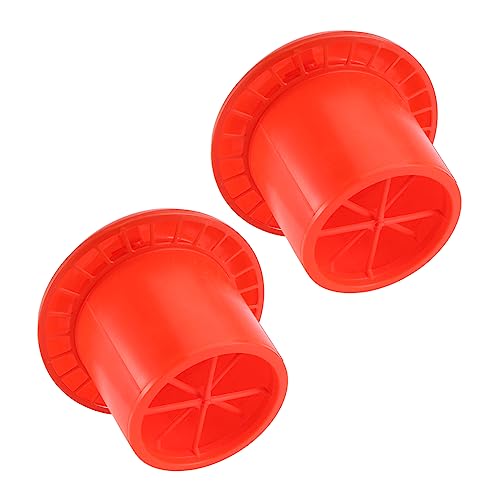 HEMOTON 2 Stücke Futtereimer für Geflügel Hühner Fütterung füttern Futterspender Henne behälter Kükenfuttereimer für den Haushalt Futtereimer für Küken Plastik Orange von HEMOTON