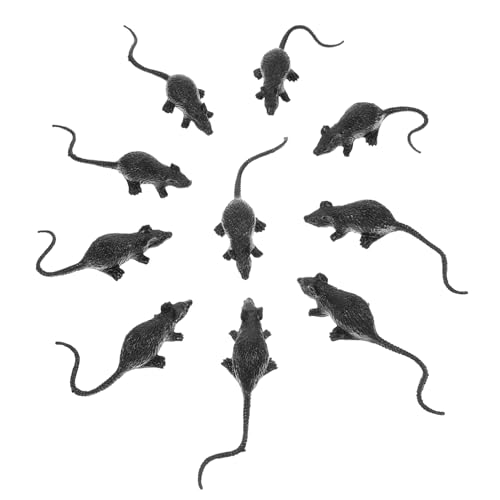 HEMOTON 20 STK Rattendekorationen Kratzspielzeug für Katzen Katzenfangspielzeug Mäuse Spielzeug Ornament Modelle Simulationsmaus knifflige Ratte Insekt Requisiten Zubehör Spielzeugzimmer von HEMOTON