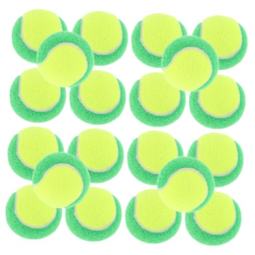 HEMOTON 20 Stück Tennistraining Requisiten Welpenball Interaktives Für Hunde Haustier Spielt Bälle Hüpfball Für Haustiere Sportbälle Für Haustiere Hundespielzeugball Green Gummi von HEMOTON