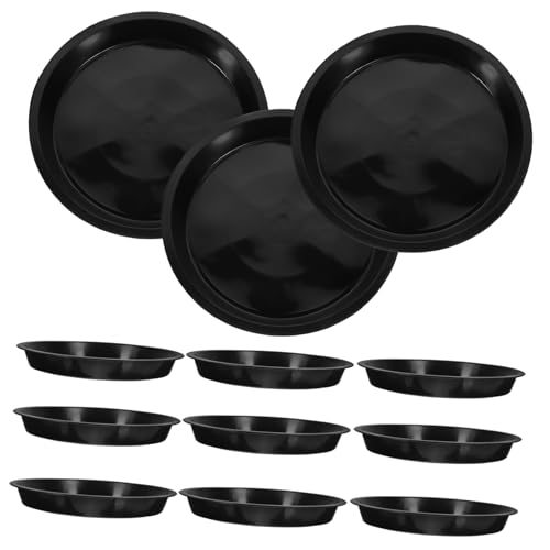 HEMOTON 25 Stück Pflanzgefäß Blumentopf Basis Tabletts Pflanzenschale Topfuntertassen Pflanzentopf Abtropfschalen für Topfpflanzen Untersetzer für Blumentöpfe Plastik Black HEMOTON 25 Stück Pflanzgefäß Blumentopf Basis Tabletts Pflanzenschale Topfuntertassen Pflanzentopf Abtropfschalen für Topfpflanzen Untersetzer für Blumentöpfe Plastik Black von HEMOTON