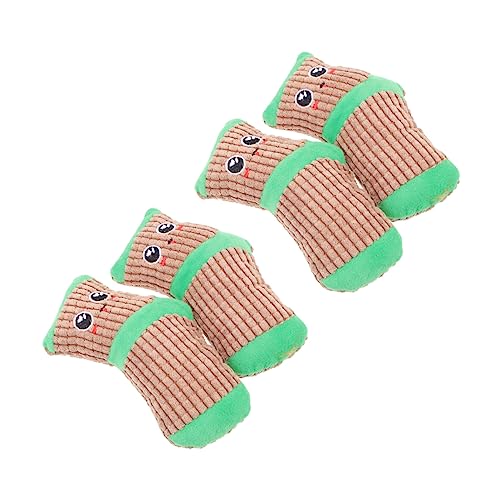HEMOTON 2Paare Quietschende Hundesocken Cartoon Haustierspielzeug Aus Langlebigem Material Für Interaktives Und Zahnpflege Für Kleine Und Mittelgroße von HEMOTON