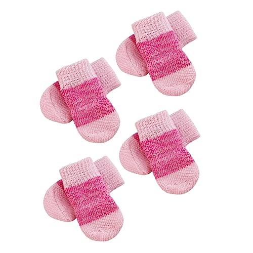 HEMOTON 2Sätze Rutsch Hundeschuhe Elastische Haustiersocken Mit Pfotenschutz Teiliges Kleine Bis Mittelgroße Atmungsaktives Material Rutschfester HEMOTON 2Sätze Rutsch Hundeschuhe Elastische Haustiersocken Mit Pfotenschutz Teiliges Kleine Bis Mittelgroße Atmungsaktives Material Rutschfester von HEMOTON
