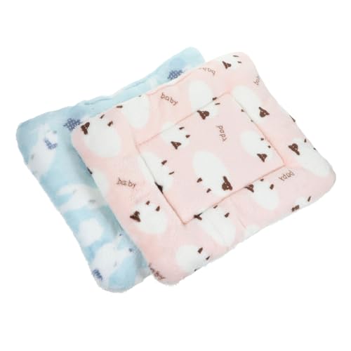 HEMOTON 2Stücke Haustier Bettmatte für Kleine Weiche und Schlafunterlage für Hamster und Meerschweinchen Abnehmbarer Bezug Niedliches Design mit Tiermotiven HEMOTON 2Stücke Haustier Bettmatte für Kleine Weiche und Schlafunterlage für Hamster und Meerschweinchen Abnehmbarer Bezug Niedliches Design mit Tiermotiven von HEMOTON