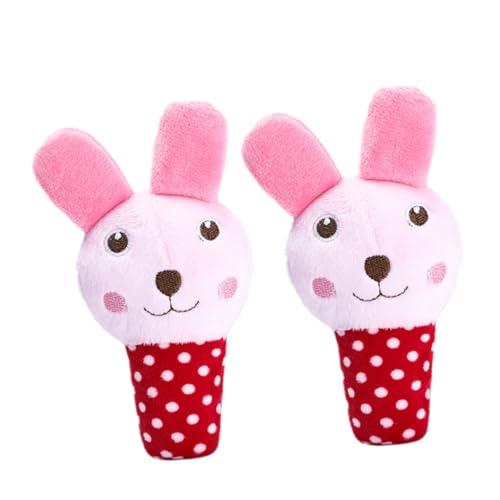 HEMOTON 2Stücke Haustierspielzeug mit Quietscher Cartoon Hase Kauspielzeug für Katzen Farbenfrohes und Sicheres für Zahnpflege und Stressabbau HEMOTON 2Stücke Haustierspielzeug mit Quietscher Cartoon Hase Kauspielzeug für Katzen Farbenfrohes und Sicheres für Zahnpflege und Stressabbau von HEMOTON