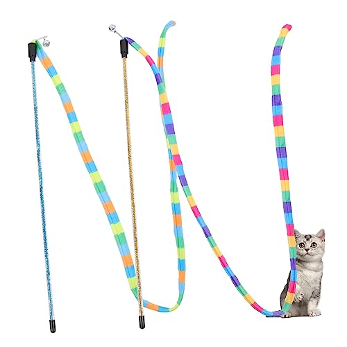 HEMOTON 2Stücke Katzenangel Pack Interaktives Katzenspielzeug Mit Bunten Schnüren Fördert Und Bewegung Für Hauskatzen Für Indoor Unterhaltung Und Futterspiel HEMOTON 2Stücke Katzenangel Pack Interaktives Katzenspielzeug Mit Bunten Schnüren Fördert Und Bewegung Für Hauskatzen Für Indoor Unterhaltung Und Futterspiel von HEMOTON