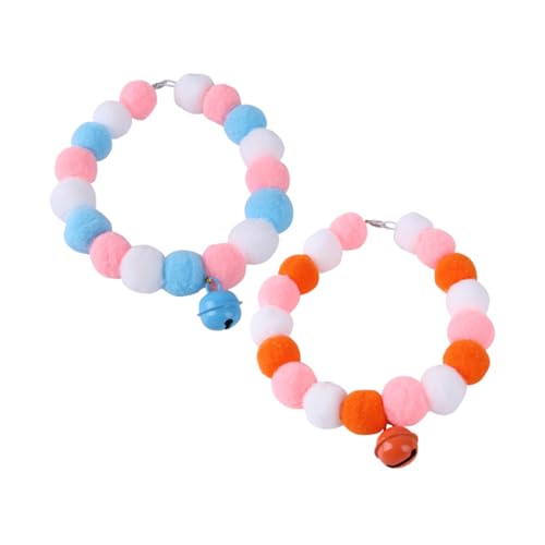 HEMOTON 2Stücke Katzenhalsband Elastisches Design Für Katzen Stilvolle Halsketten Und Partys Und Outdoor Aktivitäten Bequem Und Anzulegen von HEMOTON