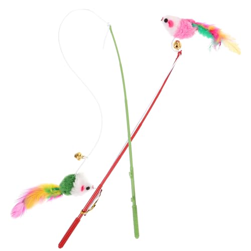 HEMOTON 2Stücke Katzenspielzeug Teaser Sticks Interaktives für Katzen Fördert und Verspieltheit für Kätzchen und Katzen Zufällige Kostengünstig HEMOTON 2Stücke Katzenspielzeug Teaser Sticks Interaktives für Katzen Fördert und Verspieltheit für Kätzchen und Katzen Zufällige Kostengünstig von HEMOTON