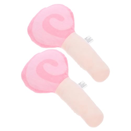 HEMOTON 2Stücke Plüsch Im Lollipop Design Interaktives Kauspielzeug Zur Zahnpflege Für Kleine Und Große Und Langlebig Für Welpen Und Erwachsene von HEMOTON