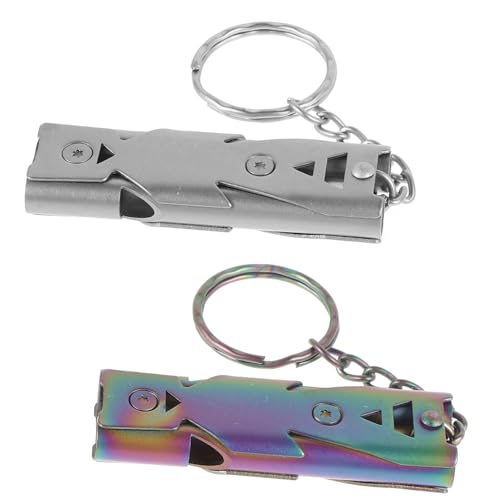 HEMOTON 2stücke Hunde-trainingspfeife Vogel Edelstahl Pfeife Für Hundetraining Tragbar Pfeife Puppy Ausbildung Whistle Haustier Training von HEMOTON