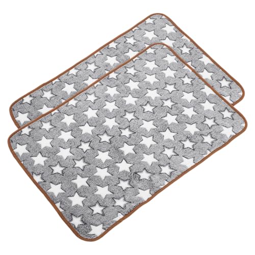 HEMOTON 2pcs Welpe Decke Weich Warmes Hund Schlafmatte Süße Pfotendruckhund Werfen Decke Plüsch Flauschige Katze Schlafbett Für Kleine Hunde Katzen von HEMOTON