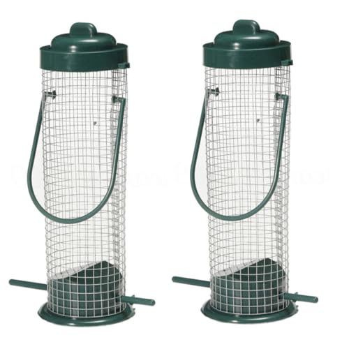HEMOTON 2stücke Hängender Vogelfutterspender Aus Robuster Und Wetterfester Vogelfutterbehälter Aus Grünem Kunststoff Für Garten Dekoration Und Wildvögel Futterstation HEMOTON 2stücke Hängender Vogelfutterspender Aus Robuster Und Wetterfester Vogelfutterbehälter Aus Grünem Kunststoff Für Garten Dekoration Und Wildvögel Futterstation von HEMOTON