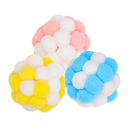 HEMOTON 3 Stück -Ballnetzspielzeugspiele Katzenspielzeugplüsch Crinkle-Ball als Katzenspielzeug für Katzenbälle Katze Kuscheltier Interaktives für Katzen Bunt HEMOTON 3 Stück -Ballnetzspielzeugspiele Katzenspielzeugplüsch Crinkle-Ball als Katzenspielzeug für Katzenbälle Katze Kuscheltier Interaktives für Katzen Bunt von HEMOTON