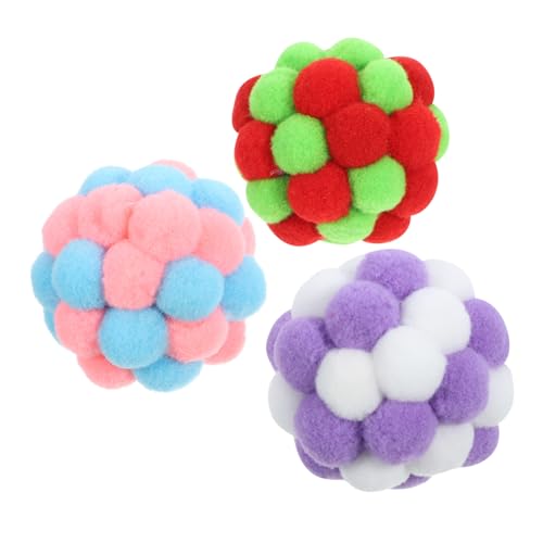 HEMOTON 3 Stück Glockenball -Katzenspielzeug Crinkle-Bälle für Katzenspielzeug Kätzchen spielzeuge interaktive Katzenspielzeugbälle Interaktiver Katzenball Plüsch HEMOTON 3 Stück Glockenball -Katzenspielzeug Crinkle-Bälle für Katzenspielzeug Kätzchen spielzeuge interaktive Katzenspielzeugbälle Interaktiver Katzenball Plüsch von HEMOTON