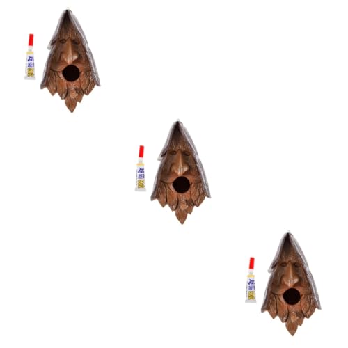 HEMOTON 3 Stück Hängendes Vogelhaus Kunstharz Robustes und Leichtes Vogelnest für Garten zum Aufhängen an Bäumen Sicheres Zuhause für Vögel und Nistgelegenheit HEMOTON 3 Stück Hängendes Vogelhaus Kunstharz Robustes und Leichtes Vogelnest für Garten zum Aufhängen an Bäumen Sicheres Zuhause für Vögel und Nistgelegenheit von HEMOTON