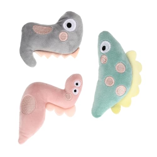 HEMOTON 3 Stück Kuscheltiere Interaktives Katzenspielzeug Teaser spielerisch Kätzchen lustig Haustier Katzenspielzeug für Katze Haustier -Kauspielzeug PP-Füllwatte HEMOTON 3 Stück Kuscheltiere Interaktives Katzenspielzeug Teaser spielerisch Kätzchen lustig Haustier Katzenspielzeug für Katze Haustier -Kauspielzeug PP-Füllwatte von HEMOTON