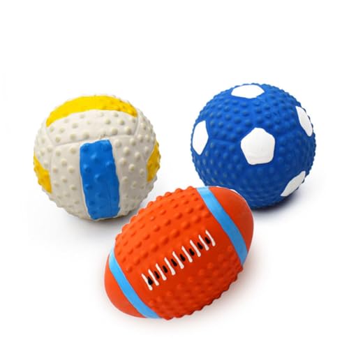 HEMOTON 3 Stück Latex -Sportballspielzeug Hund spielt Latexspielzeug für Haustiere Hundekauspielzeug Haustier -Kauspielzeug Haustierkugelspielzeug HEMOTON 3 Stück Latex -Sportballspielzeug Hund spielt Latexspielzeug für Haustiere Hundekauspielzeug Haustier -Kauspielzeug Haustierkugelspielzeug von HEMOTON