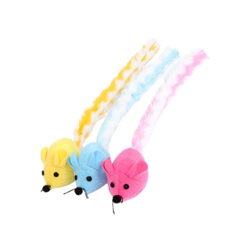 HEMOTON 3 Stück Lustiges Katzenspielzeug Haustier Teaser Kätzchen Interaktives Für Katzen Mäuse Ausgestopfte Innenräume Stimulierendes Katzen Teaser Katzenbabyform HEMOTON 3 Stück Lustiges Katzenspielzeug Haustier Teaser Kätzchen Interaktives Für Katzen Mäuse Ausgestopfte Innenräume Stimulierendes Katzen Teaser Katzenbabyform von HEMOTON